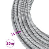 NNEVL Wire Rope Cable 1600 kg 20 m