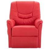 NNEVL Massage Recliner Chair Red Faux Leather