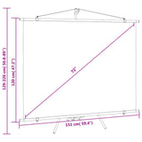 NNEVL Projection Screen with Tripod 72" 4:3
