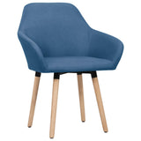 NNEVL Dining Chairs 2 pcs Blue Fabric