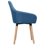 NNEVL Dining Chairs 2 pcs Blue Fabric