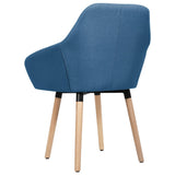 NNEVL Dining Chairs 2 pcs Blue Fabric