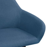 NNEVL Dining Chairs 2 pcs Blue Fabric