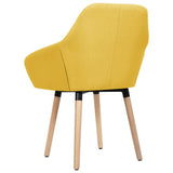 NNEVL Dining Chairs 2 pcs Yellow Fabric