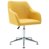 NNEVL Swivel Dining Chair Yellow Fabric