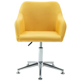 NNEVL Swivel Dining Chair Yellow Fabric