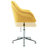 NNEVL Swivel Dining Chair Yellow Fabric