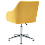 NNEVL Swivel Dining Chair Yellow Fabric