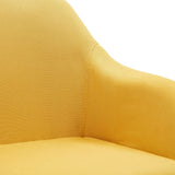 NNEVL Swivel Dining Chair Yellow Fabric