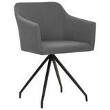 NNEVL Swivel Dining Chairs 2 pcs Light Grey Fabric