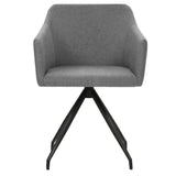 NNEVL Swivel Dining Chairs 2 pcs Light Grey Fabric