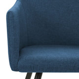 NNEVL Dining Chairs 2 pcs Blue Fabric