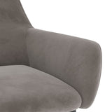 NNEVL Dining Chairs 2 pcs Light Grey Velvet