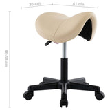 NNEVL Work Stool Cream Faux Leather