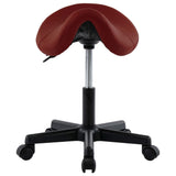 NNEVL Work Stool Wine Red Faux Leather