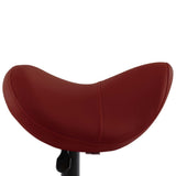 NNEVL Work Stool Wine Red Faux Leather