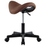NNEVL Work Stool Brown Faux Leather