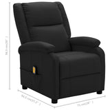 NNEVL Massage Chair Black Faux Leather