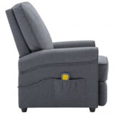 NNEVL Massage Recliner Dark Grey Fabric (AU only)