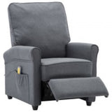 NNEVL Massage Recliner Dark Grey Fabric (AU only)