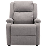 NNEVL Massage Recliner Light Grey Fabric (AU only)