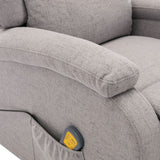 NNEVL Massage Recliner Light Grey Fabric (AU only)