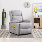 NNEVL Massage Recliner Light Grey Fabric (AU only)