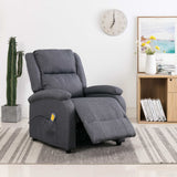 NNEVL Massage Recliner Dark Grey Fabric (AU only)
