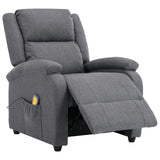 NNEVL Massage Recliner Dark Grey Fabric (AU only)