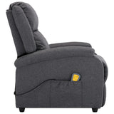 NNEVL Massage Recliner Dark Grey Fabric (AU only)