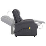 NNEVL Massage Recliner Dark Grey Fabric (AU only)