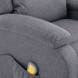 NNEVL Massage Recliner Dark Grey Fabric (AU only)