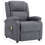NNEVL Massage Recliner Dark Grey Fabric (AU only)