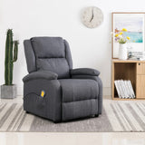 NNEVL Massage Recliner Dark Grey Fabric (AU only)