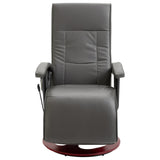 NNEVL Massage Chair Grey Faux Leather