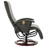 NNEVL Massage Chair Grey Faux Leather
