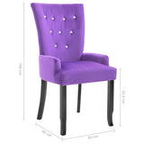 NNEVL Armchair Purple Velvet