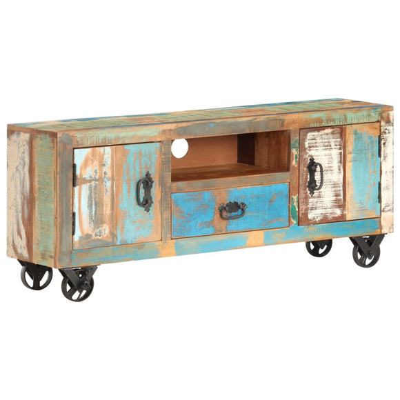 NNEVL TV Cabinet 120x30x50 cm Solid Reclaimed Wood