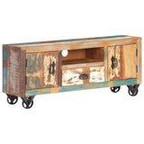 NNEVL TV Cabinet 120x30x50 cm Solid Reclaimed Wood