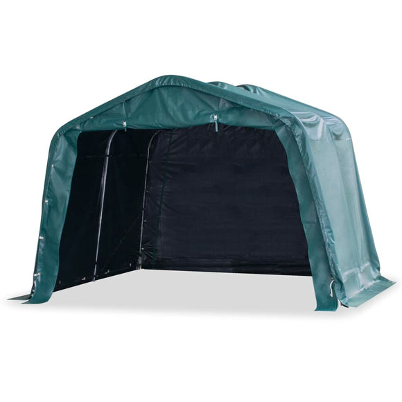 NNEVL Removable Livestock Tent PVC 550 g/m² 3.3x3.2 m Dark Green
