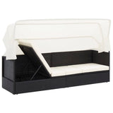 NNEVL Garden Storage Box Brown 120x50x60 cm Poly Rattan