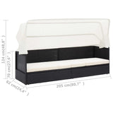 NNEVL Garden Storage Box Brown 120x50x60 cm Poly Rattan
