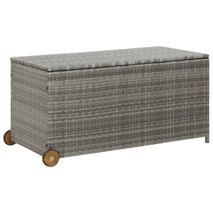 NNEVL Garden Storage Box Light Grey 120x65x115 cm Poly Rattan