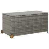 NNEVL Garden Storage Box Light Grey 120x65x115 cm Poly Rattan