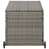NNEVL Garden Storage Box Light Grey 120x65x115 cm Poly Rattan