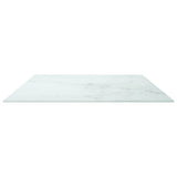 NNEVL Table Top White 100x62 cm 8mm Tempered Glass with Marble Design