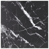 NNEVL Table Top Black 50x50 cm 6 mm Tempered Glass with Marble Design