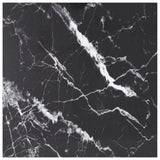NNEVL Table Top Black 70x70 cm 6 mm Tempered Glass with Marble Design