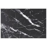 NNEVL Table Top Black 100x62 cm 8mm Tempered Glass with Marble Design