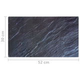 NNEVL Chopping Boards 2 pcs with Natural Stone Pattern Tempered Glass